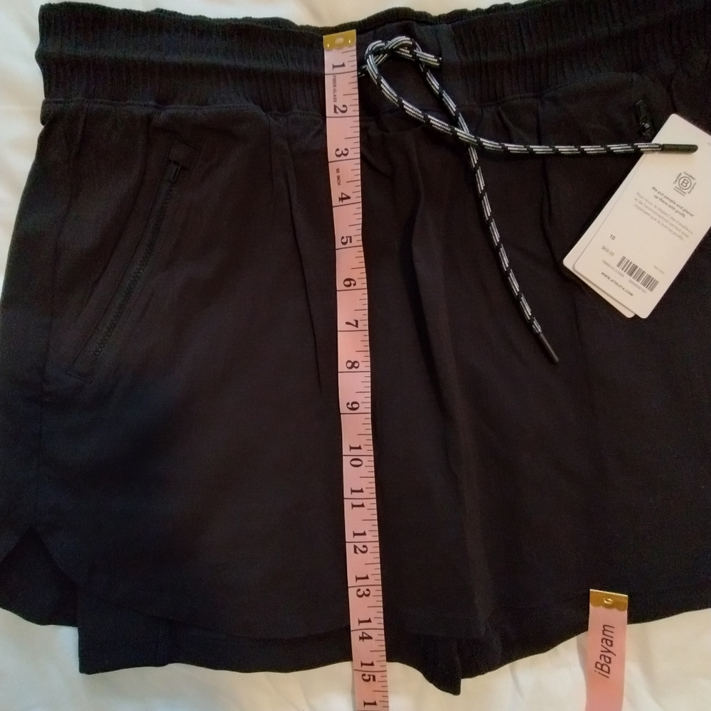 Like New! Athleta Trekkie Skort Black Sz 10 - large - Picture 8 of 13